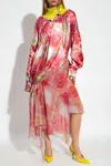 Diesel ‘d-cabir' Patterned Dress In Red