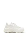 Diesel D-cage Runner-sneakers In Tpu-trimmed Ripstop In White