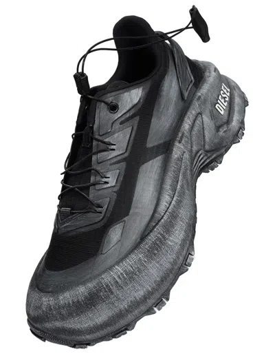Diesel D-cage Runner Sneakers In Black