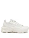 Diesel D-cage Runner-sneakers In Tpu-trimmed Ripstop In 白色