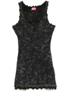 Diesel D-certa Mini Dress In Black  