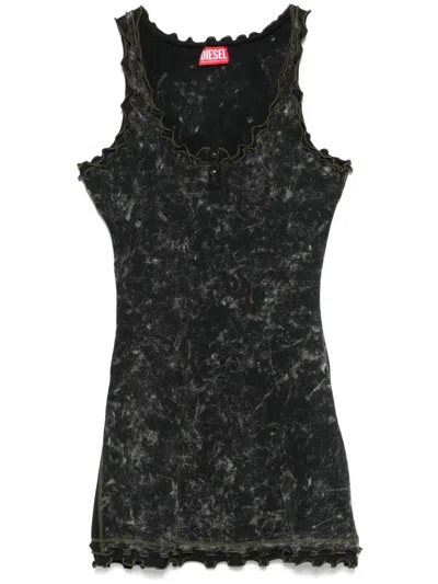Diesel D-certa Mini Dress In Multicolor