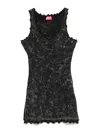 Diesel D-certa Mini Dress In Black