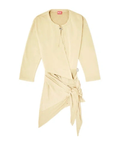 DIESEL D-CREED DRAWSTRING WRAP DRESS