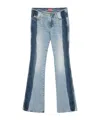 Diesel D-dale Low-rise Bootcut Jeans In Blue