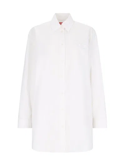 Diesel D-dalis Mini Shirt Dress In White