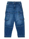 Diesel D-dave-cargo-j Cargo Jeans In Blue