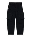 Diesel D-dave-cargo Jeans In Black