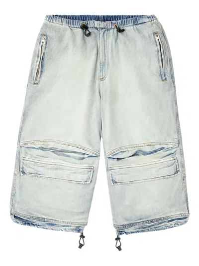 Diesel D-dayetz Denim Shorts In Blue