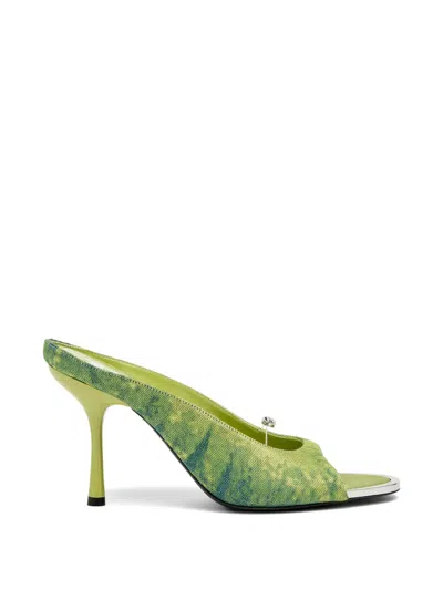 Diesel D-diam's Sa Distressed Sandals In Multi