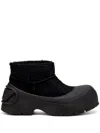 Diesel D-donald-chunky Ankle Boot With Lug Sole In Black
