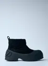 Diesel D-donald-chunky Ankle Boot With Lug Sole In Black