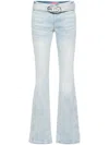 Diesel D-ebbey Belted Flared Jeans