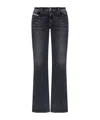 Diesel Straight Leg Trousers Five Pockets In Gray