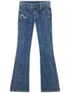 Diesel D-ebush Low-rise Flared Jeans