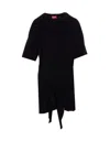 Diesel T-shirt Dress With Tie Front
