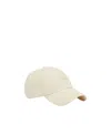 Diesel Baseball Cap In Washed Cotton Twill In White
