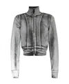 Diesel D-emy-s Track Jacket In Gray