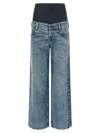 Diesel Stonewashed Cotton And Hemp Denim Jeans In Blue
