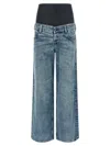 Diesel Stonewashed Cotton And Hemp Denim Jeans In Blue