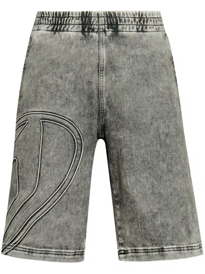 Diesel D-enny-s Track Shorts In Grau