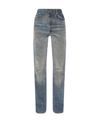 Diesel D-escription Flared Jeans In Blue