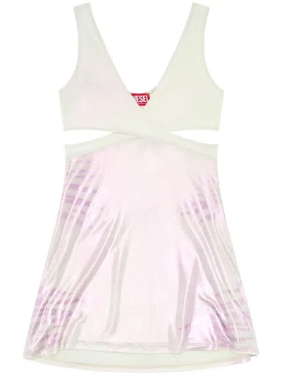 Diesel `d-farfy` Dress In White