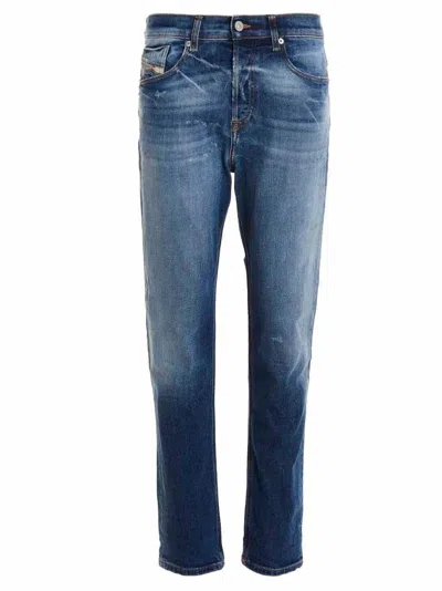 Diesel D-fining Stretch Tapered Fit Denim Jeans In Blue