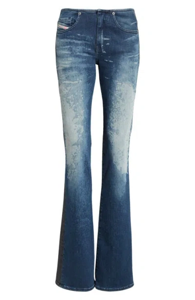 Diesel ® D-giannix-s1 Trompe L'oeil Bootcut Jeans In Denim