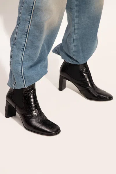 Diesel ‘d-giove Ab' Heeled Ankle Boots In Black