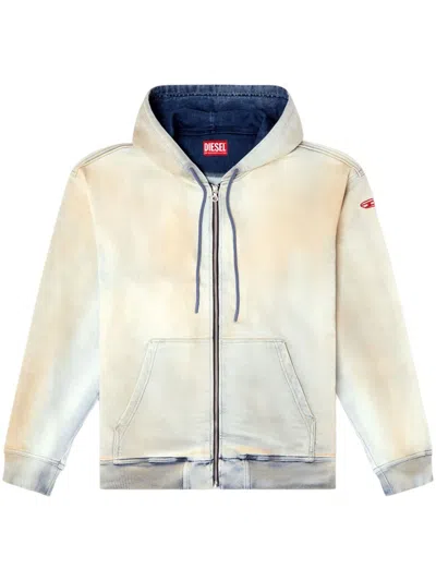 Diesel D-gir-s Track Jacket In Neutrals