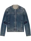 Diesel Moto Jacket In Rehab Denim In Blue