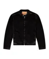 Diesel D-glory Snap-button Denim Jacket In Black