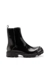 Diesel D-hammer Zip D Denim Ankle Boots In Black