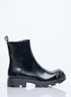Diesel D-hammer Zip D Denim Ankle Boots In Black