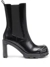 Diesel D-hammer Leather Boots In Black