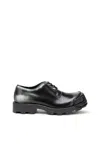 Diesel D-hammer-leather Lace-up Shoes With Oval D Toe Cap In Black