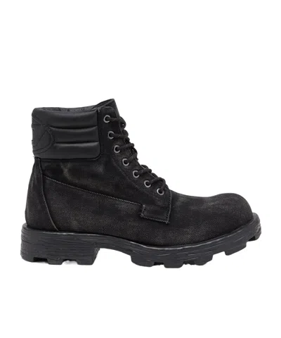 DIESEL D-HAMMER FADED LACE-UP BOOTS