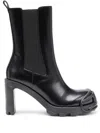 Diesel D-hammer Leather Boots In Black