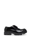 Diesel D-hammer-leather Lace-up Shoes With Oval D Toe Cap In Black