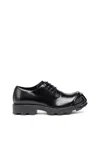 Diesel D-hammer-leather Lace-up Shoes With Oval D Toe Cap In Tobedefined