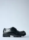 Diesel D-hammer-leather Lace-up Shoes With Oval D Toe Cap In Black