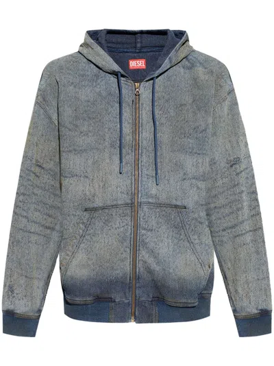 Diesel D-hari-fsf Denim Jacket In Blue