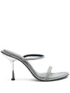Diesel Heeled Mules In Crystal Denim In H1940