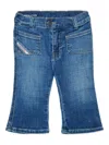 Diesel D-heki-b Flared Jeans In Blue