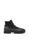 Diesel Ankle Boots In Ballistic Nylon In Black