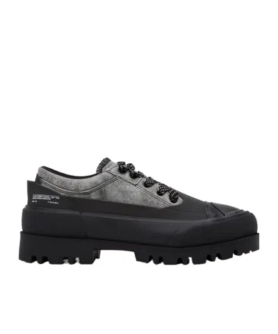 Diesel D-hiko Sh X Spliced Business Casual Shoes In Black