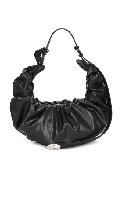 Diesel D Hobo Bag In Black