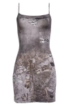Diesel D-hoppyn Body-con Minidress In Black/ Denim