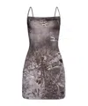 Diesel D-hoppyn Body-con Minidress In Gray